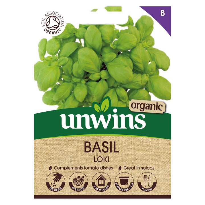 Herb Basil Loki (Organic) - Seed Packets - Windyridge Garden Centre