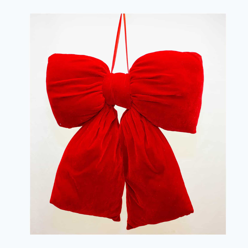 RED VELVET MINI BOW HANGER