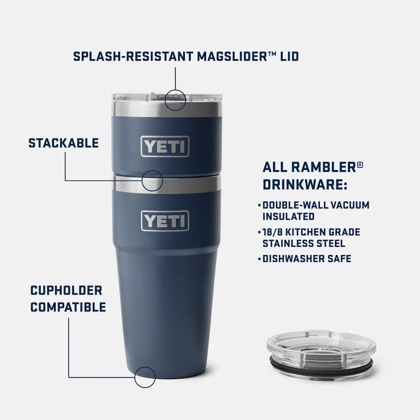 YETI RAMBLER 20 OZ STACKABLE CUP KING CRAB
