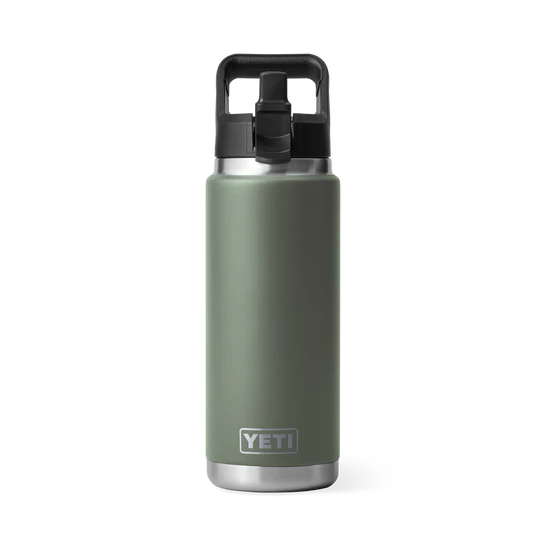 Yeti Rambler 26 Oz Straw Bottle Camp Green