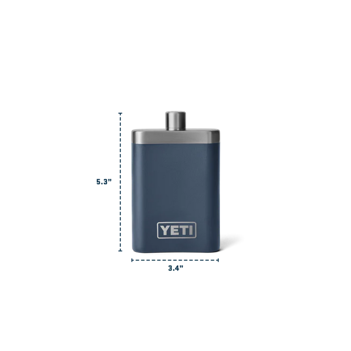 YETI RAMBLER FLASK BLACK FOREST GREEN