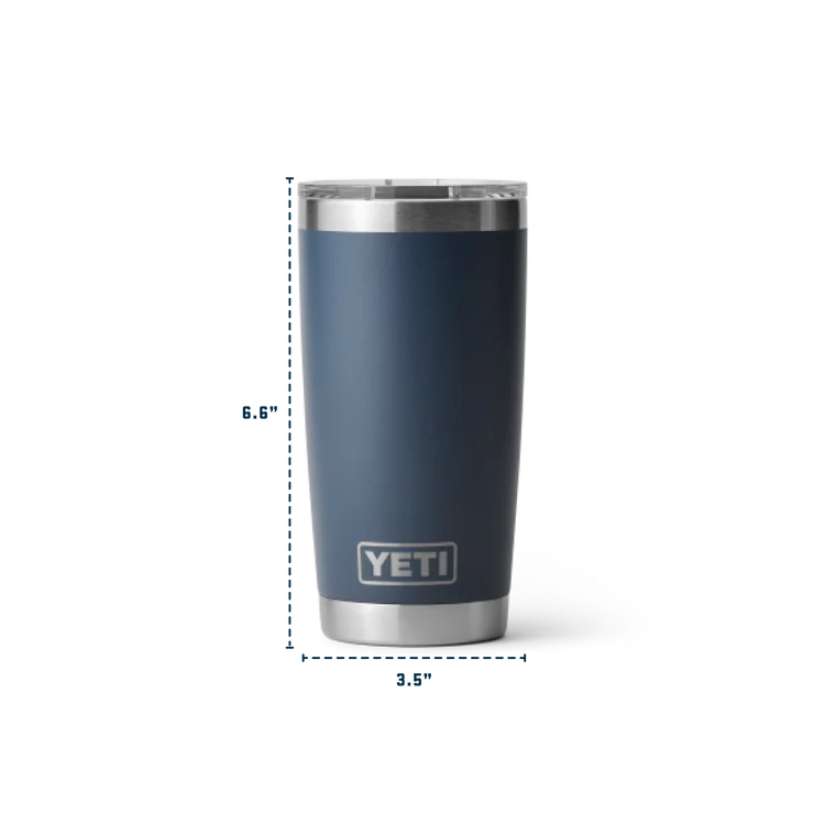 YETI RAMBLER 20 OZ TUMBLER BLACK FOREST GREEN