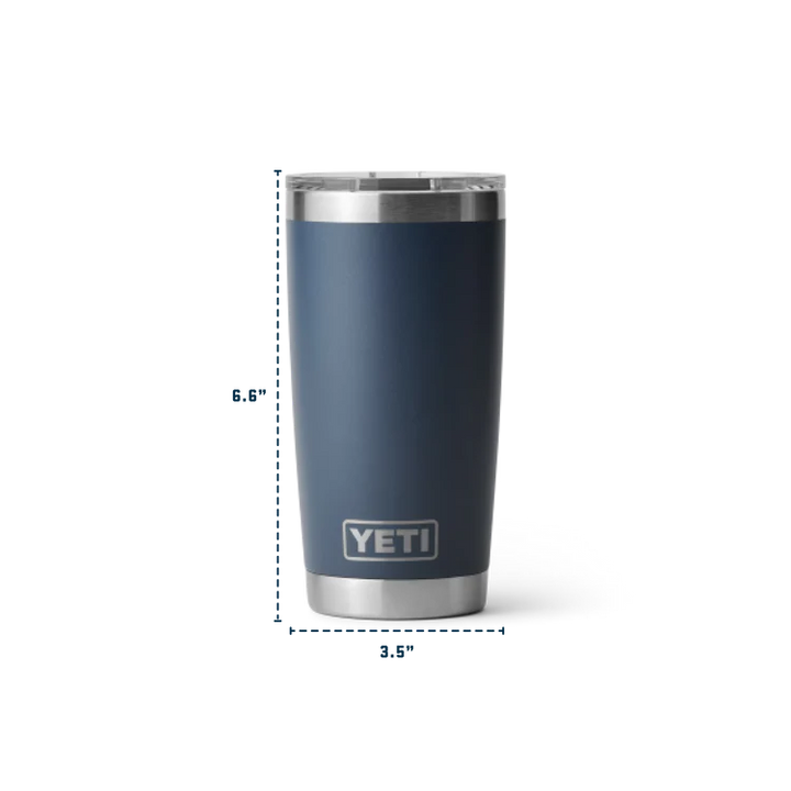 YETI RAMBLER 20 OZ TUMBLER BLACK FOREST GREEN