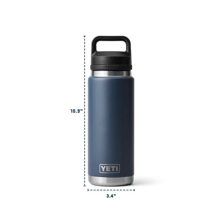 YETI RAMBLER 26 OZ BOTTLE CHUG BLACK FOREST GREEN