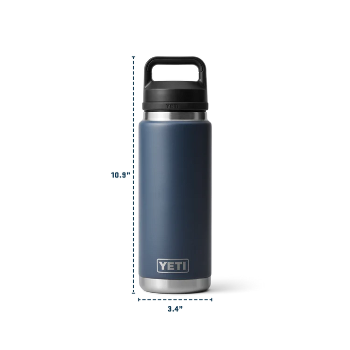 YETI RAMBLER 26 OZ BOTTLE CHUG BLACK FOREST GREEN