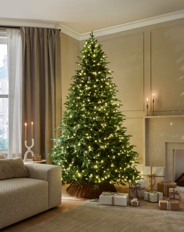 Rivington Fir Artificial Christmas Tree with 1000 Warm White LEDs - 8.5 ft