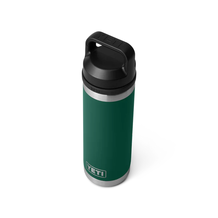 YETI RAMBLER 18 OZ BOTTLE CHUG BLACK FOREST GREEN