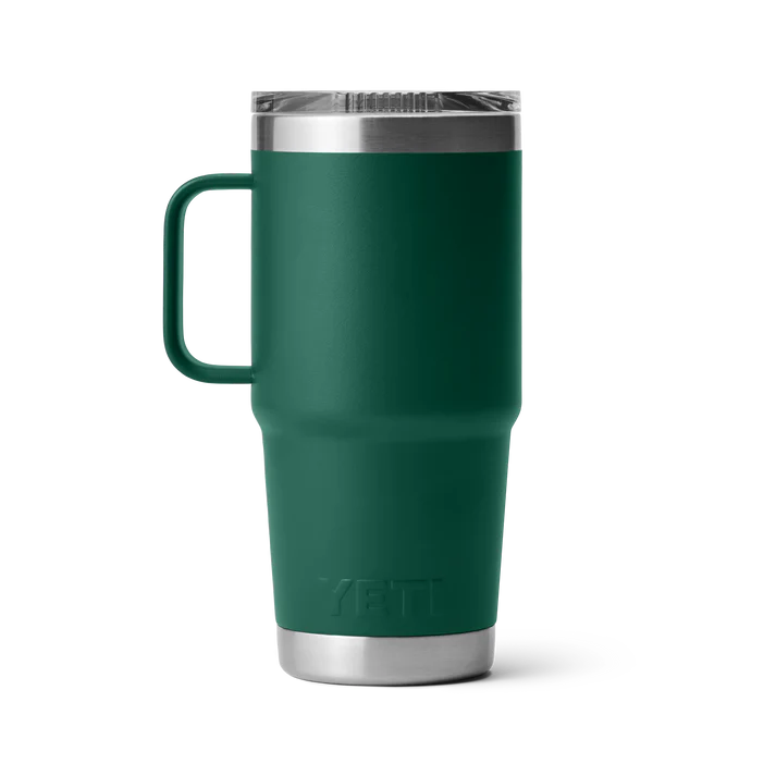 YETI RAMBLER 20 OZ TRAVEL MUG BLACK FOREST GREEN