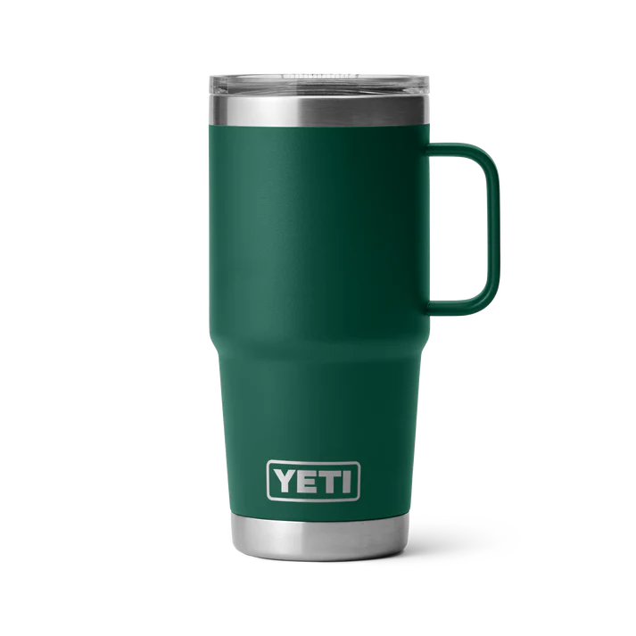 YETI RAMBLER 20 OZ TRAVEL MUG BLACK FOREST GREEN