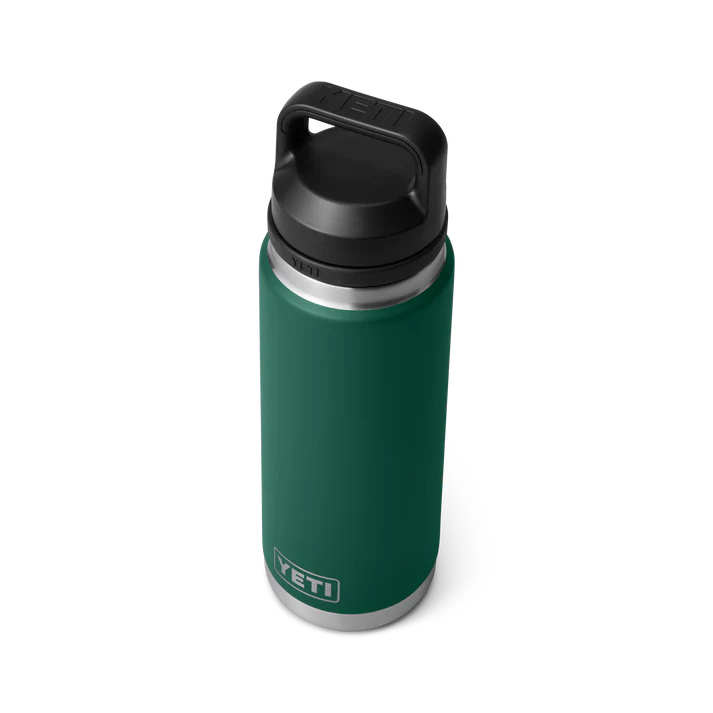YETI RAMBLER 26 OZ BOTTLE CHUG BLACK FOREST GREEN