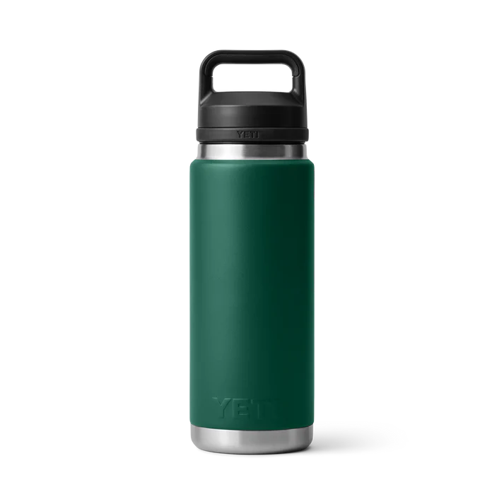 YETI RAMBLER 26 OZ BOTTLE CHUG BLACK FOREST GREEN