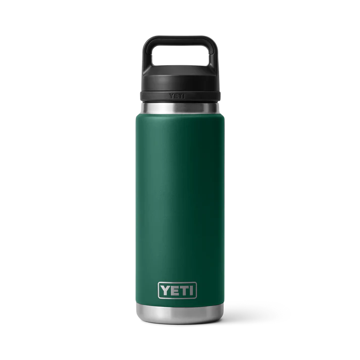 YETI RAMBLER 26 OZ BOTTLE CHUG BLACK FOREST GREEN