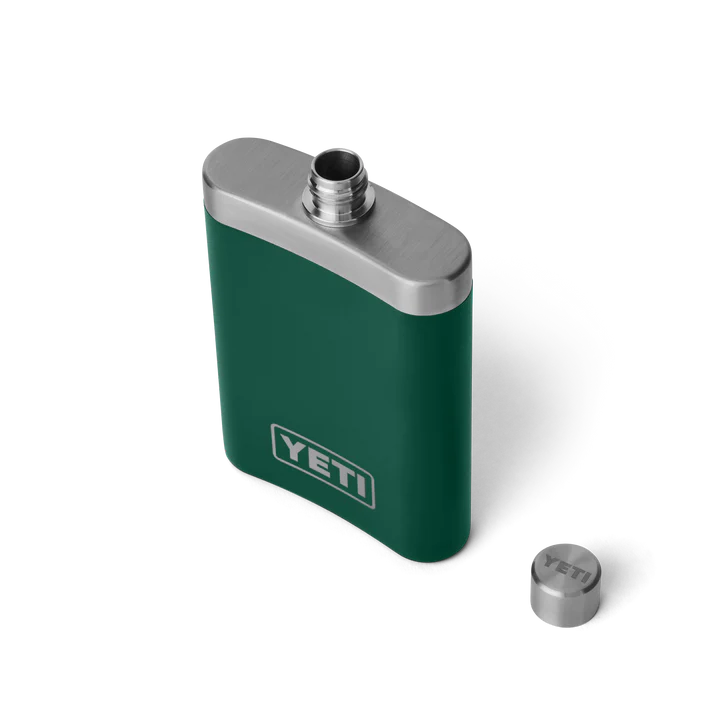 YETI RAMBLER FLASK BLACK FOREST GREEN
