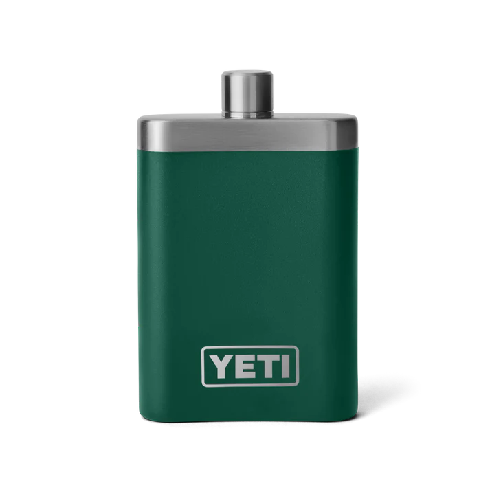 YETI RAMBLER FLASK BLACK FOREST GREEN
