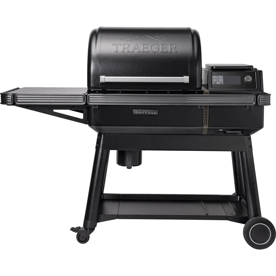 Traeger Ironwood Pellet Grill front view on a white background