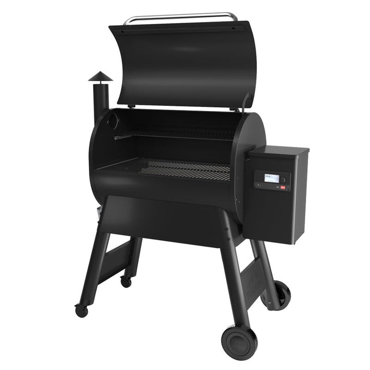 Traeger Pro D2 780 Pellet Grill with an open lid view
