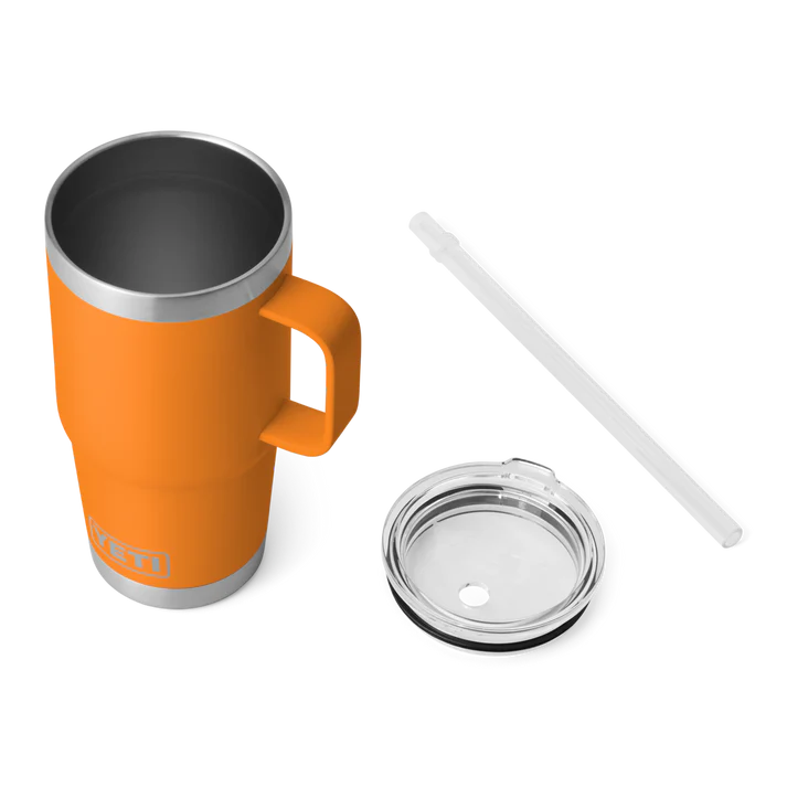 YETI RAMBLER 25 OZ STRAW MUG KING CRAB ORANGE