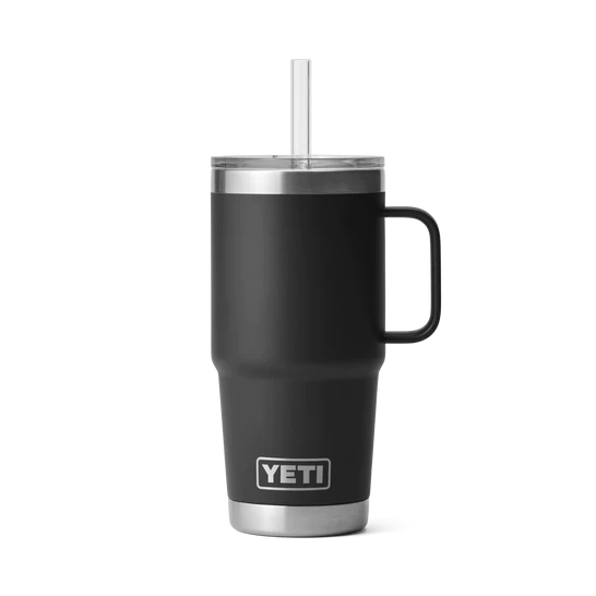 Yeti Rambler 25 OZ (739 ML) Straw Mug Black