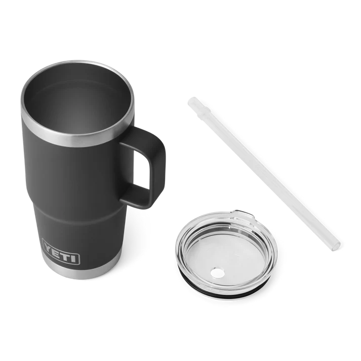 Yeti Rambler 25 OZ (739 ML) Straw Mug Black