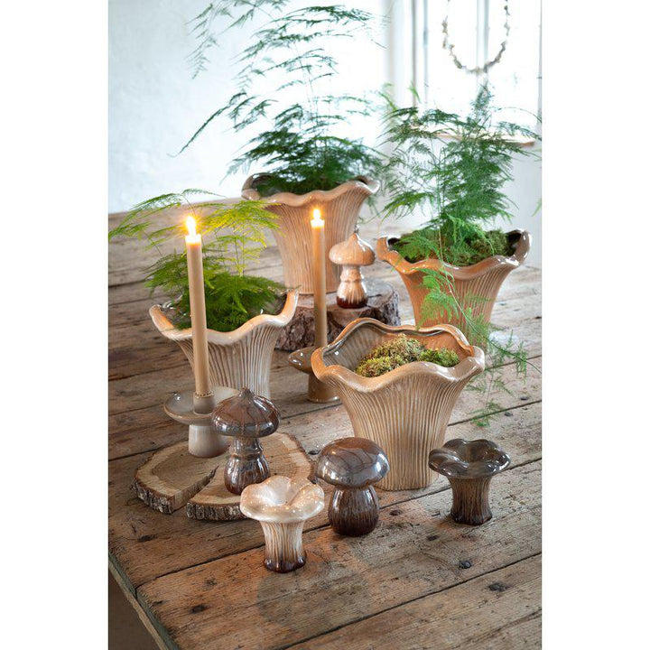 CHANTERELLE Pot  Brown Melange 30x25cm