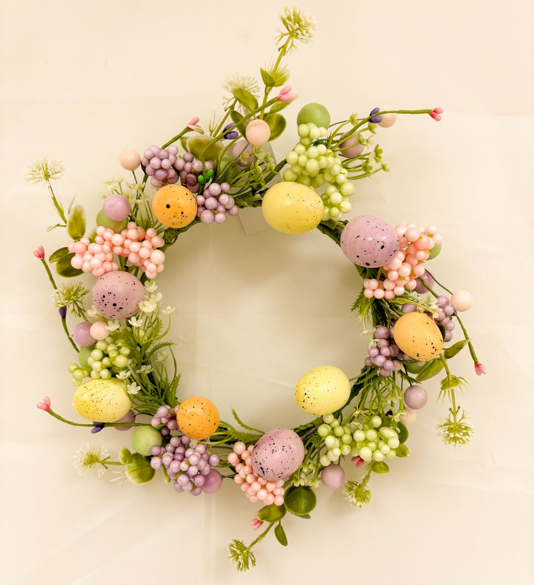 EASTER PASTEL EGG WREATH 28cm