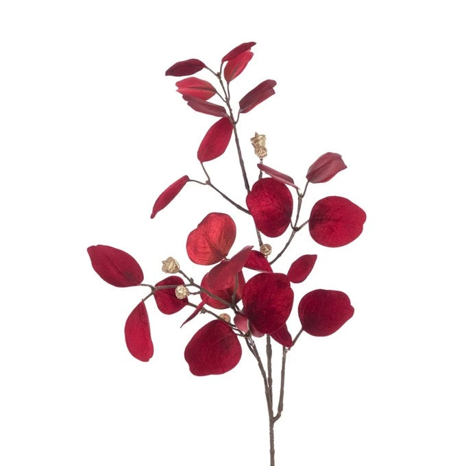 Luxe Eucalyptus Spray 81cm Red