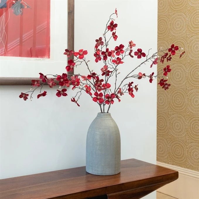 Luxe Dogwood Spray 86cm Red