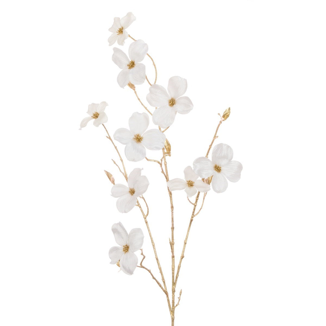 Velvet Dogwood Spray 102cm