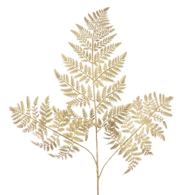 Metallic Fern Spray 91cm