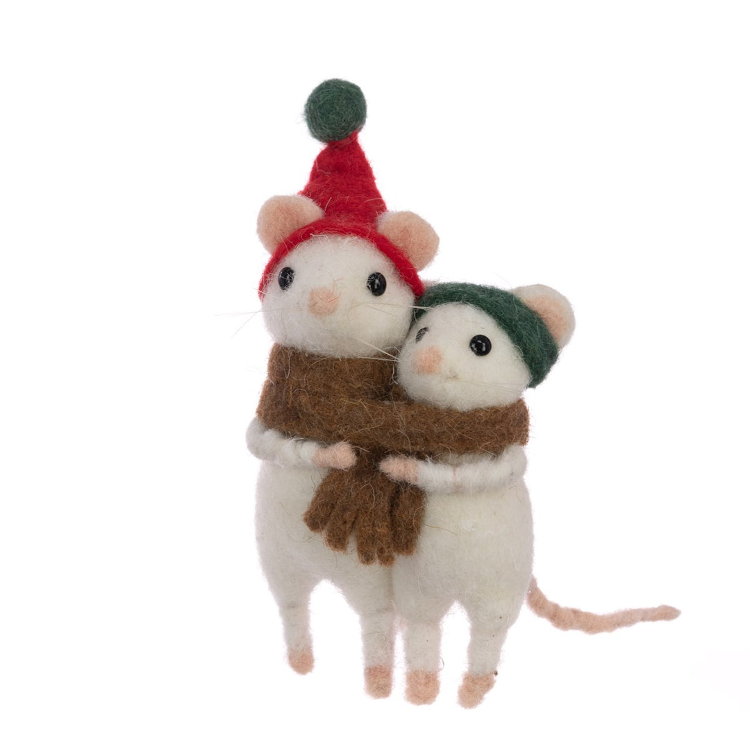 FELT Mice Couple 16cm