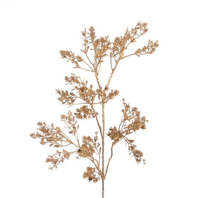 Metallic Buxus Spray 76cm