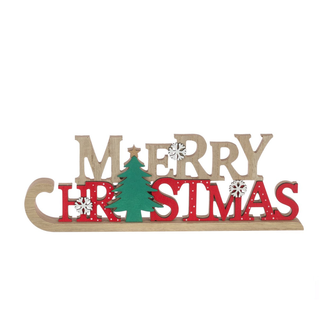 Wooden Merry Christmas Sign