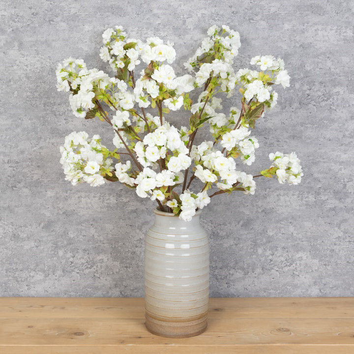 Cherry Blossom Spray White 92cm