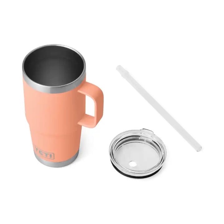 Yeti Rambler 25 OZ (739 ML) Straw Mug Lowcountry Peach