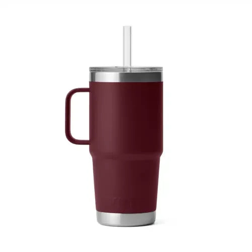Yeti Rambler 25 OZ (739 ML) Straw Mug Wild Vine Red