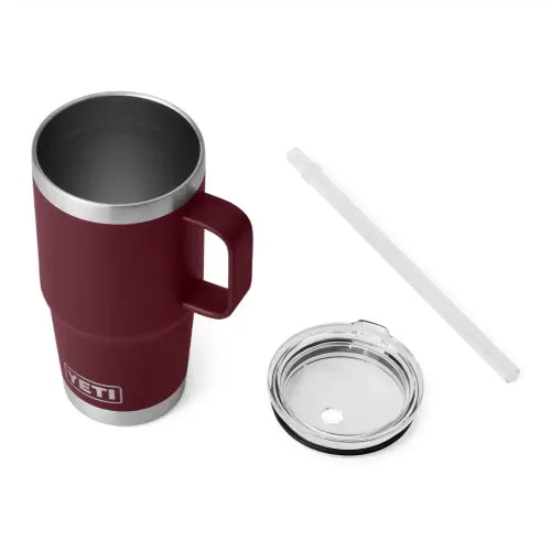 Yeti Rambler 25 OZ (739 ML) Straw Mug Wild Vine Red