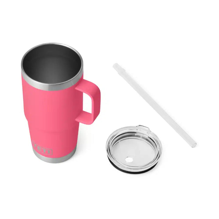 Yeti Rambler 25 OZ (739 ML) Straw Mug Tropical Pink