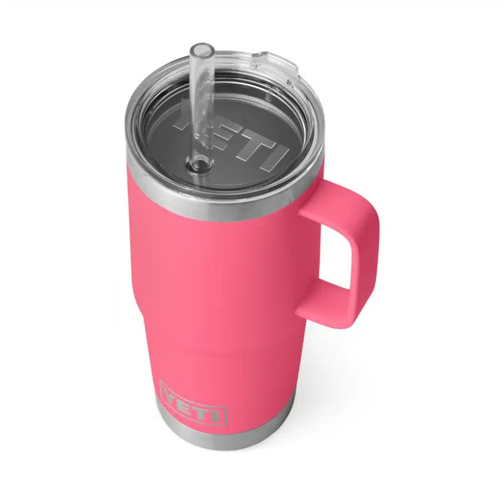 Yeti Rambler 25 OZ (739 ML) Straw Mug Tropical Pink