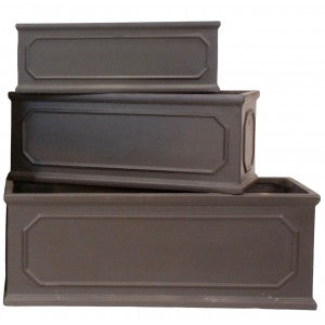 Lemonfield trough frame planter in Black