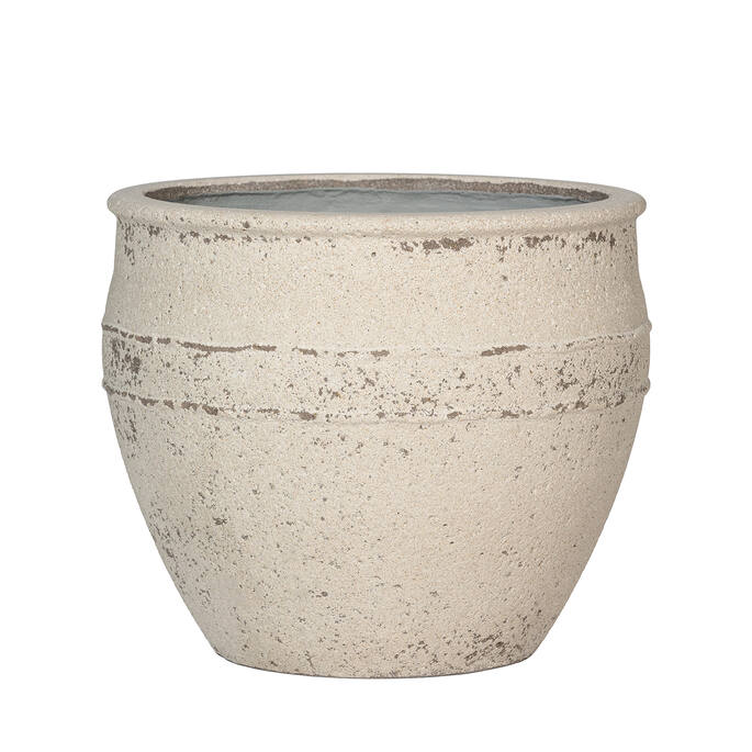 Athena L, Chalk White  Ø45Cm - Pots - Windyridge Garden Centre