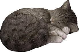 Rl Sleeping Cat Tabby D - Ornaments - Windyridge Garden Centre
