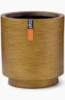 Vase cylinder Retro 15x17 gold