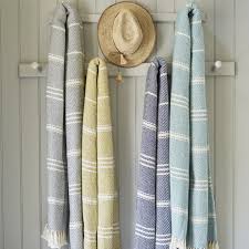Oxford Stripe Blanket Dove