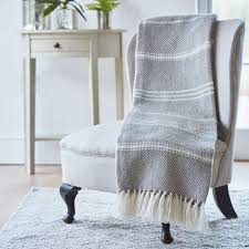 Oxford Stripe Blanket Chinchilla