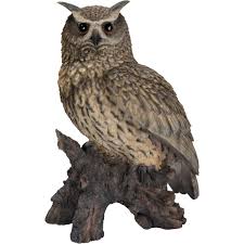 Real Life Eagle Owl B X 1 - Ornaments - Windyridge Garden Centre