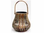 LAMPION RATTAN BLOND D16H16CM