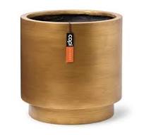 Vase cylinder Retro 19x21 gold