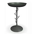 Bird bath on stem Bronze