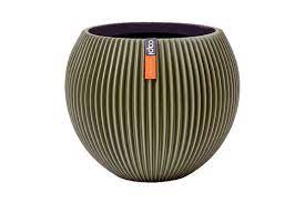 Planter ball Groove Ø9 x 8 green