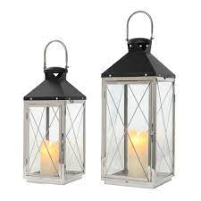 SYLVIA LANTERN HEX SML GREY